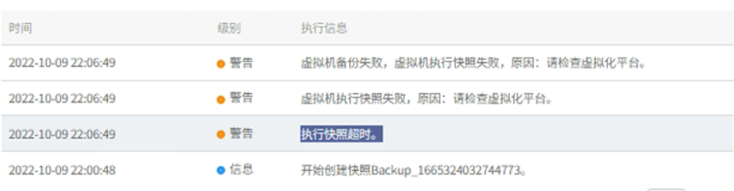 AnyBackup-AnyBackup 7.0.17.4 备份 XenServer 虚拟机失败，提示：执行快照超时